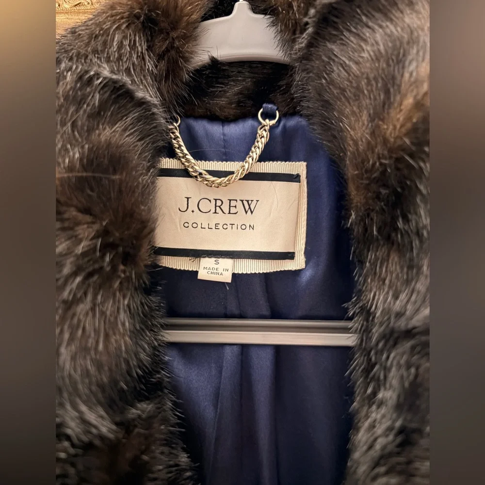 J. Crew Collection Topcoat in Faux Mink - Picture 4 of 13
